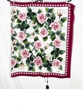 Brand new Dolce & Gabbana Roses Cotton Scarf